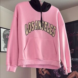 Los Angeles Apparel Pink Oversized Long Sleeve Hoodie🎀🖤